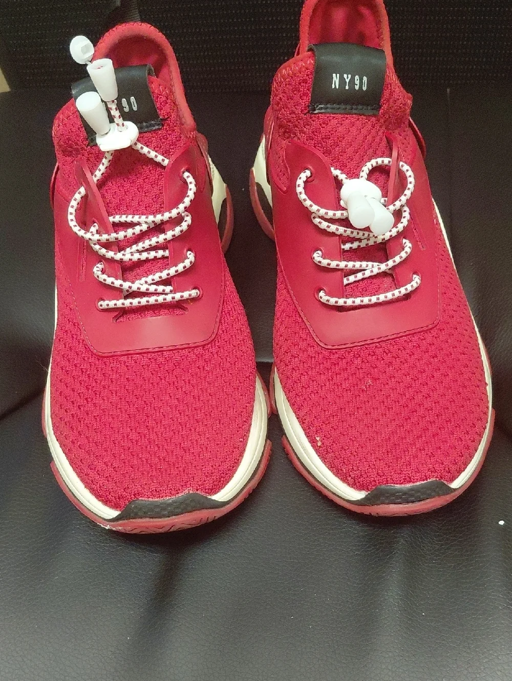 Women’s Red Knit Sneakers